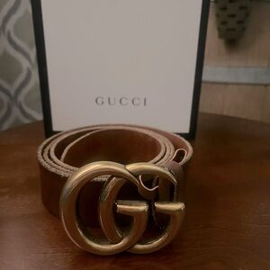 Gucci G Marmont wide belt